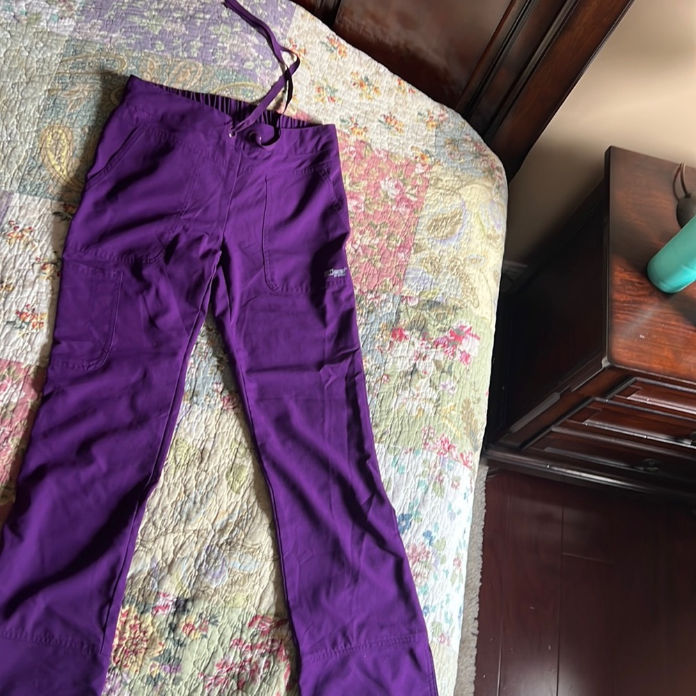 Greys anatomy by barco signature purple  scrub pants xs  size regular length